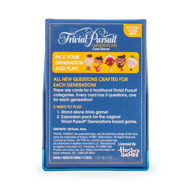Trivial Pursuit Generations Card Game